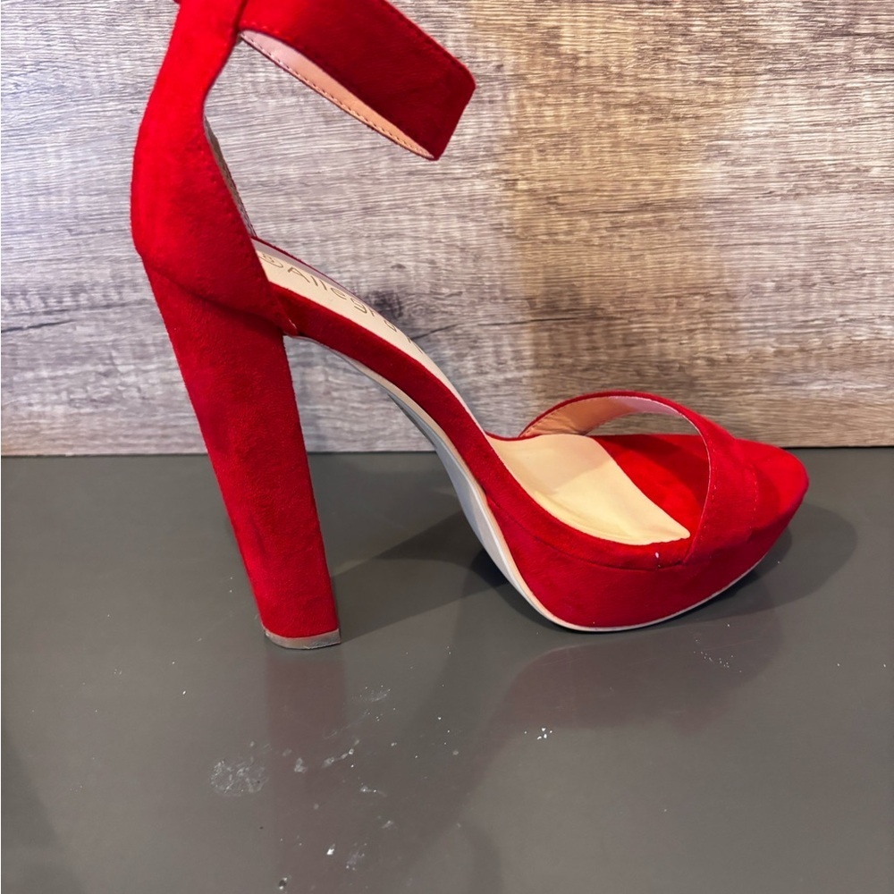 Allegra K Vibrant Red Belt - Picture 3 of 6